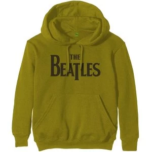 Image of The Beatles - Drop T Logo Mens X-Large Pullover Hoodie - Green