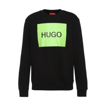 Image of Hugo Boss Duragol Large Logo Sweatshirt Black Size S Men