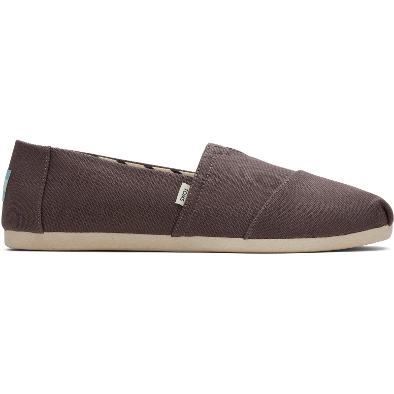 Image of TOMS Mens Alpargata Vegan Canvas Pumps - UK 9 Grey Shoes male 10017664 9