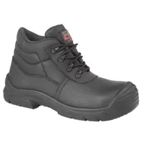 Image of Grafters Mens Super Wide EEEE Fitting Safety Chukka Boots (7 UK) (Black)