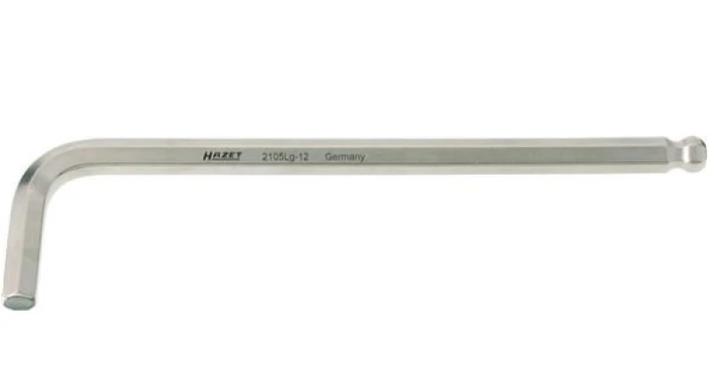 Image of HAZET 2105LG-03 Angled Screwdriver Hexagon Socket, Length: 23mm, Spanner Size: 3 Chrome Vanadium Steel Angled Screwdriver (2707)