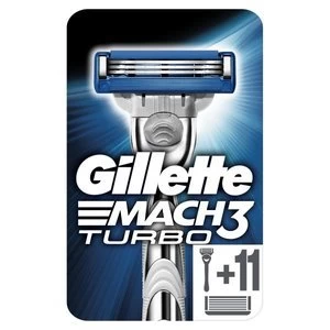 Image of GILLETTE MACH3 TURBO RAZOR + 11 BLADES
