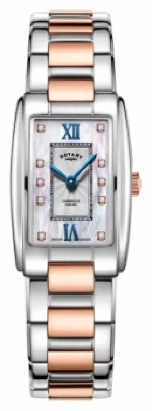Image of Rotary LB05437/07/D Womens Cambridge Diamond Set Two-Tone Watch
