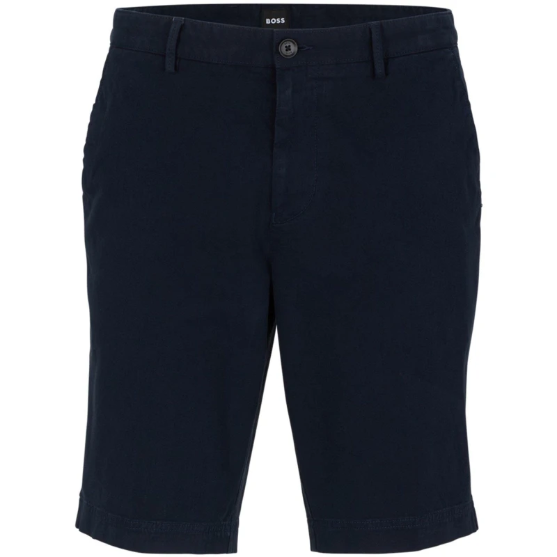 Image of Boss Mens Slice Chino Shorts Dark Blue male 28W R