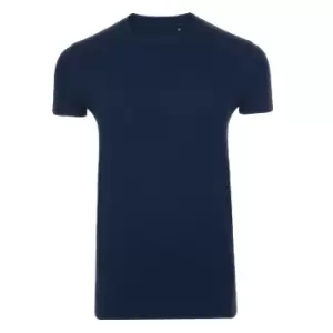 Image of SOLS Mens Imperial Slim Fit Short Sleeve T-Shirt (S) (French Navy)