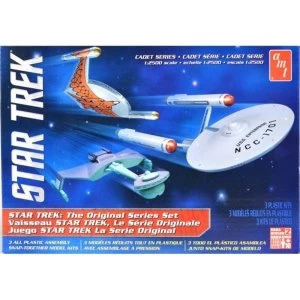 Image of Star Trek Cadet Series TOS Era Ship Model Kit Set