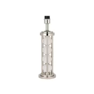 Image of Newton 1 Light Table Lamp Polished Nickel Plate, Clear Crystal - Base Only, E27