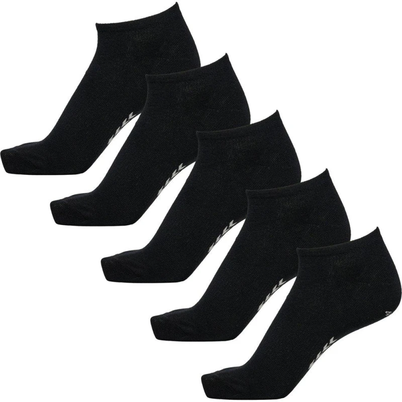 Image of Hummel 5 Pack Ankle Socks Adults - Black 1 - 6