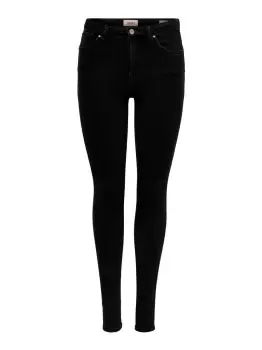 Image of ONLY Onlpower Mid Push Up Skinny Fit Jeans Women Black