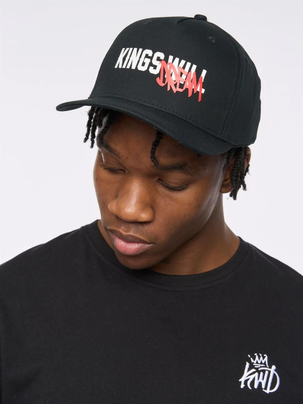 Image of Kings Will Dream Mens Tagged Baseball Cap in Black Male One Size