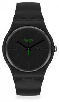 Image of Swatch NEUZEIT Black Plastic Strap Black Dial SO29B700 Watch