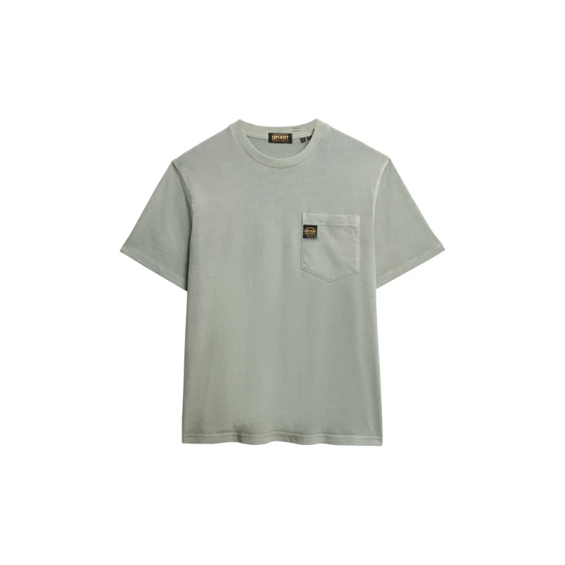 Image of Superdry Pocket T-Shirt with contrast stitching Superdry Vert Male L