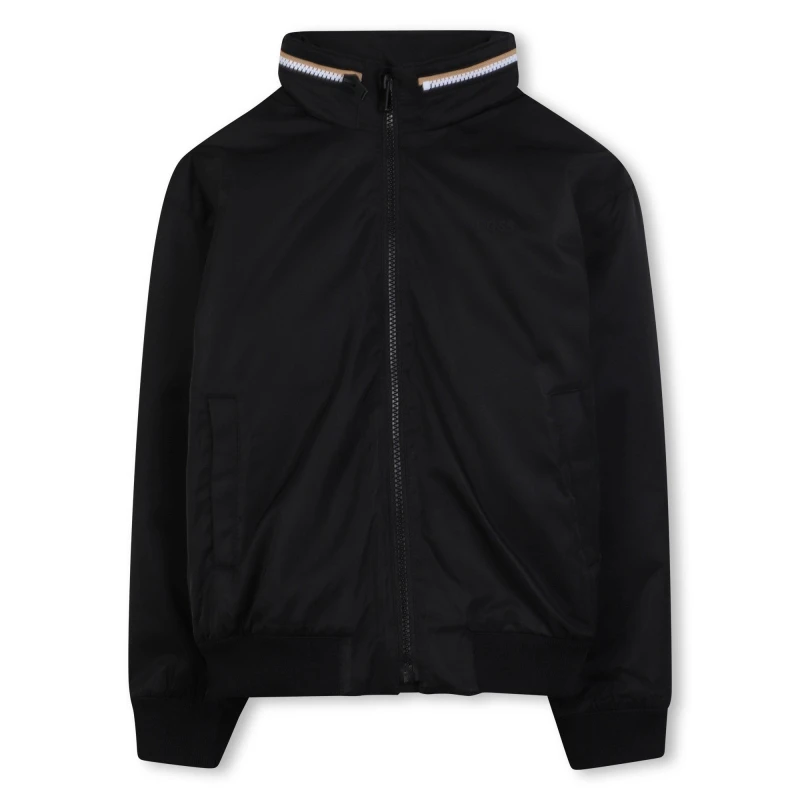 Image of Boss Kids Bomber Jacket Black male 4 Yrs