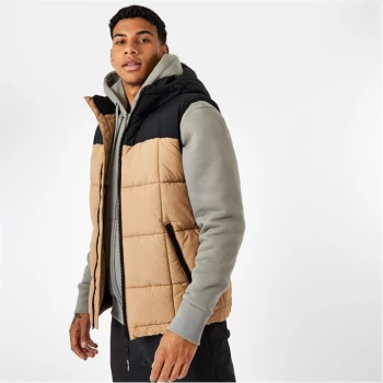 Image of Jack Wills Eco Colour Block Gilet - Camel