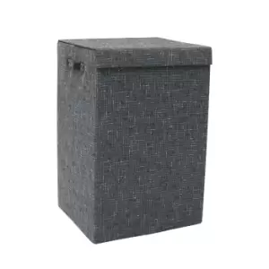 Image of JVL Shadow Foldable Laundry Hamper Grey