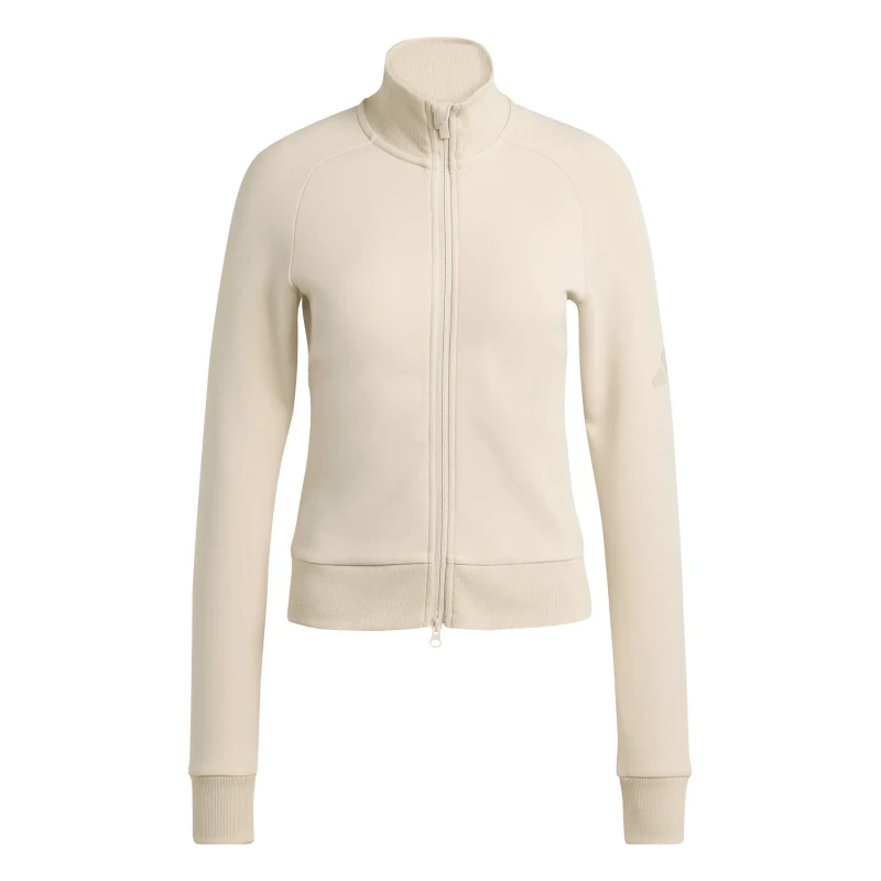 Image of Adidas Womens sweat jacket adidas Soft Lux Beige Female M