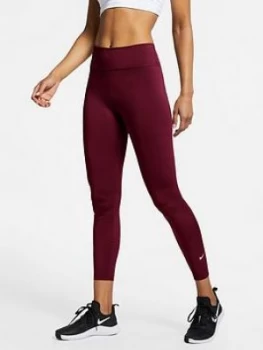 Image of Nike One Legging - Dark Beetroot , Dark Beetroot, Size L, Women