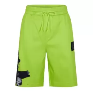 Image of BOSS Lotus Print Shorts - Green