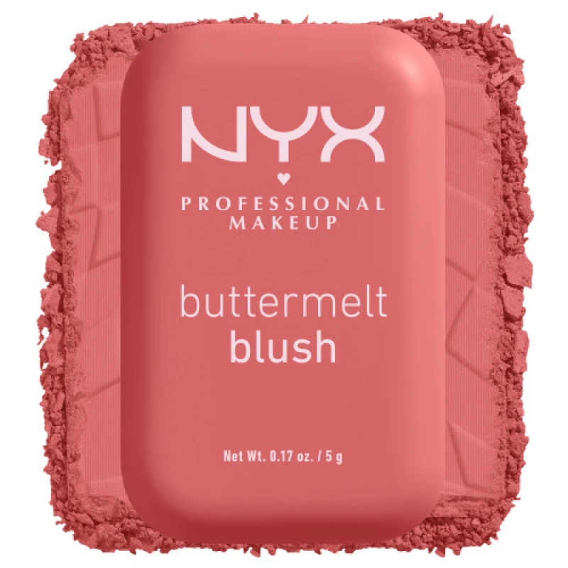 Image of NYX Professional Makeup Buttermelt Powder Blush up to 12H Wear, Fade and Transfer Resistant (Various Shades) - Felling Butta
