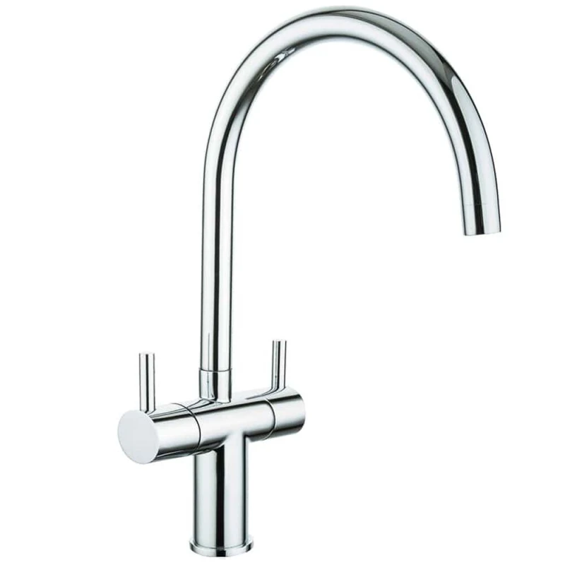 Image of BALTERLEY Traditional Dual Handle Kitchen Mixer Tap, Chrome BKT016