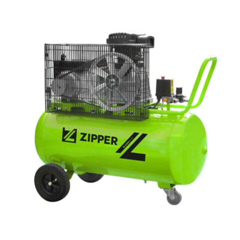 Image of Zipper Com90-10 Air Compressor Belt Drive 90Ltr 10 Bar 354 L/min 2200W 240V