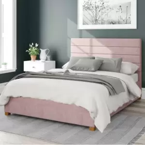Image of Kelly Pure Pastel Cotton Ottoman Bed Frame Vintage Rose