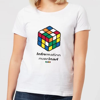 Image of Information Overload Womens T-Shirt - White - M