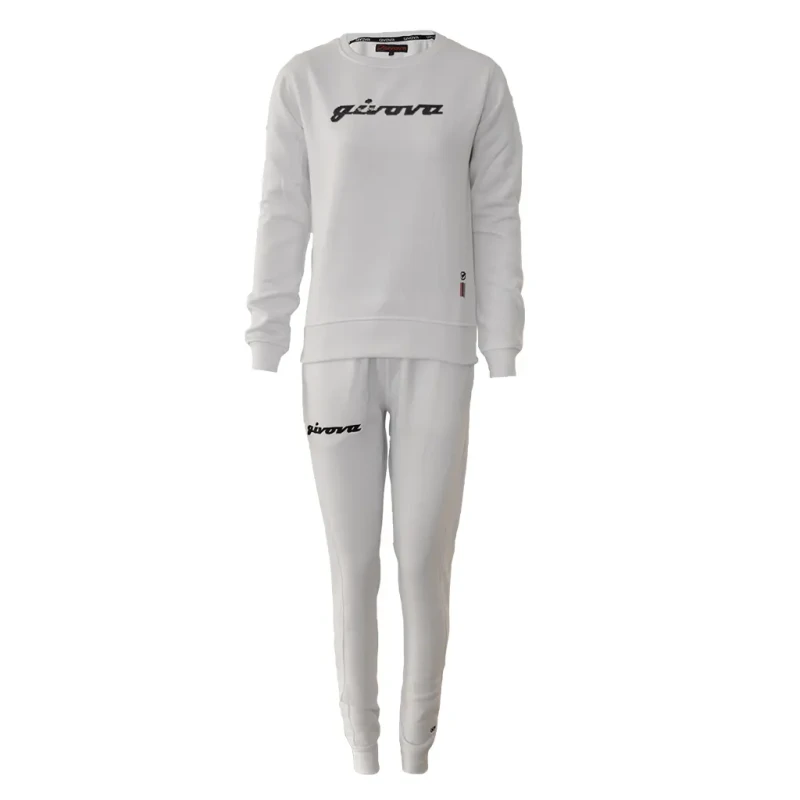 Image of Givova Sequined round neck tracksuit For Her Givova 104 Blanc Female S