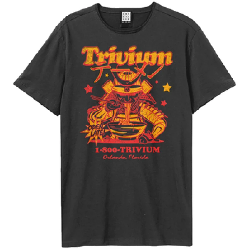 Image of Amplified Amplified Men Open Late Trivium T-Shirt in Charcoal Size: X-Small Charcoal XS Male 5063693956561