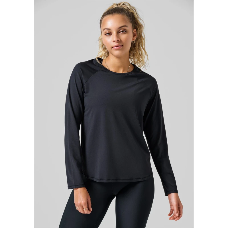 Image of Casall Womens Long-Sleeve Performance Gym Top Black female 8 (XS)
