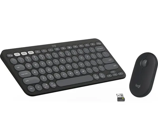 Image of Logitech Pebble 2 MK380 Wireless Keyboard & Mouse Set - Graphite