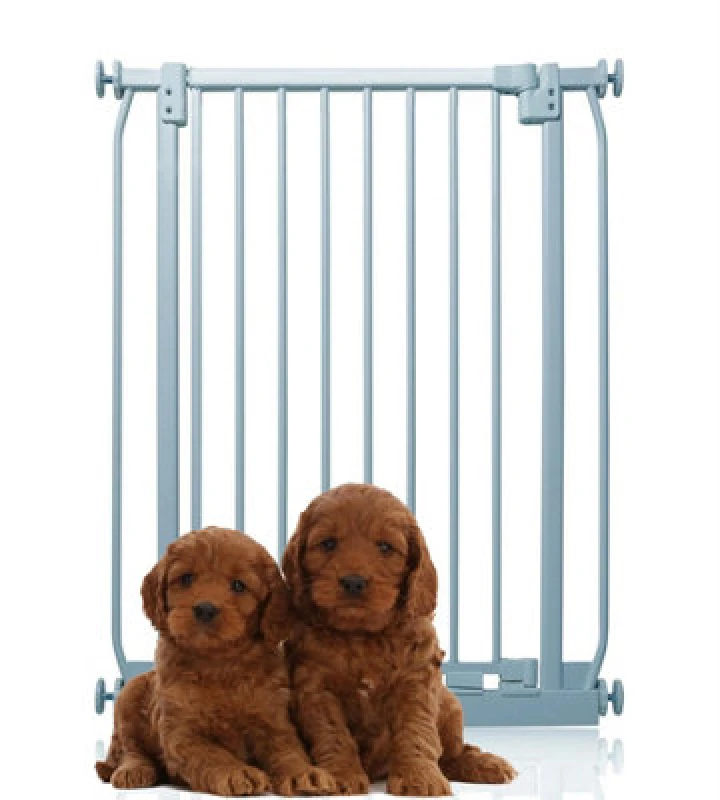 Image of Bettacare Extra Tall Elite Dog Gate, 71Cm - 80Cm, Matt Grey, Extra Tall 96.8Cm In Height, Pressure Fit Pet Gate