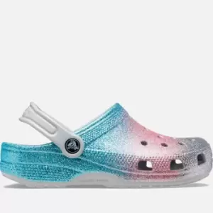 Image of Crocs Unisex Kids Classic Glittered Rubber Clogs - UK 3 Kids