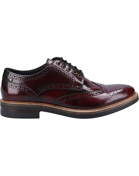 Image of Base London Base London Woburn Brogues Bordo HI Shine Male 9 QH91804