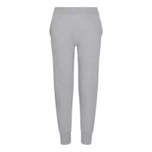 Image of AWDis Just Hoods Childrens/Kids Tapered Jogging Bottoms (5/6 Years) (Heather Grey)