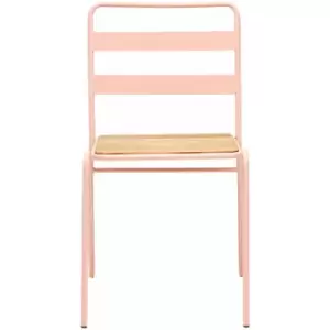 Image of Premier Housewares District Pink Metal Chair