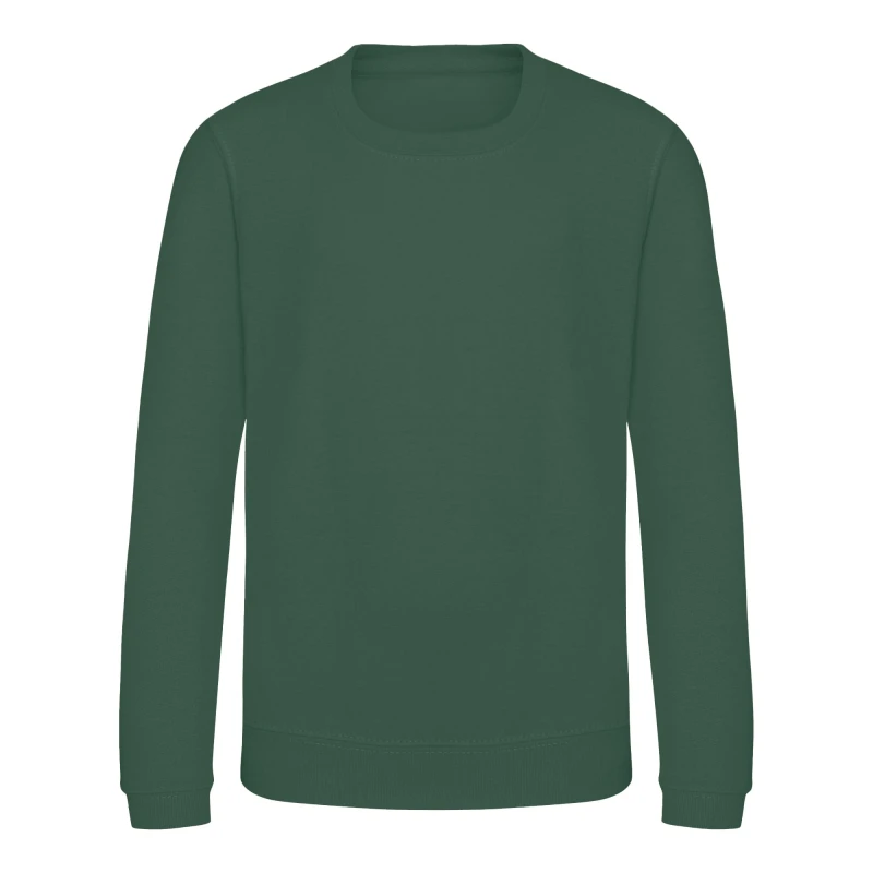 Image of AWDis Just Hoods Sweatshirt in Bottle Green Size: 12-13 Years Bottle Green Unisex 12-13 Years