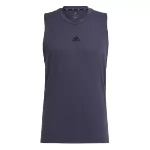 Image of adidas AEROREADY Yoga Tank Top Mens - Shadow Navy / Black