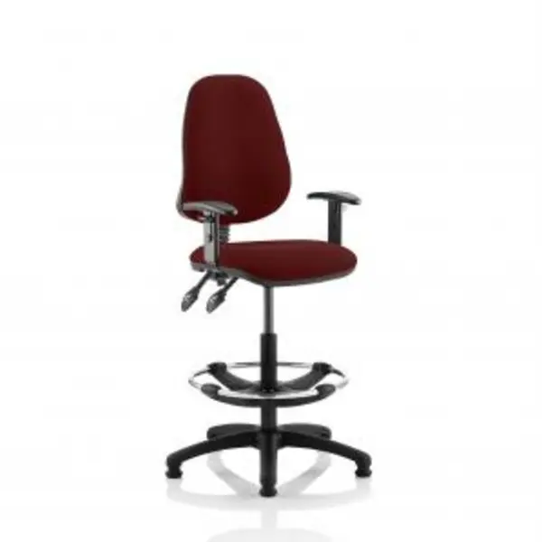 Image of Eclipse Plus II Lever Task Operator Chair Ginseng Chilli Fully Bespoke DYNKCUP1159