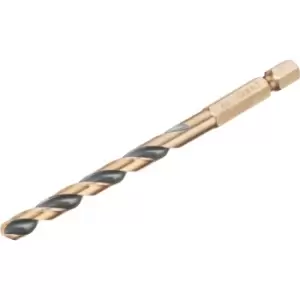 Image of DEWALT Black and Gold Hex Impact HSS Drill Bit 6mm Pack of 1