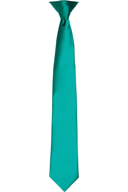 Image of Premier Premier Satin Tie in Emerald Emerald One Size Unisex 5063470360659