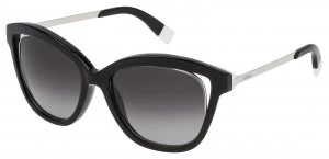 Image of Police Rubberized Black Smoke Lens Sunglasses.