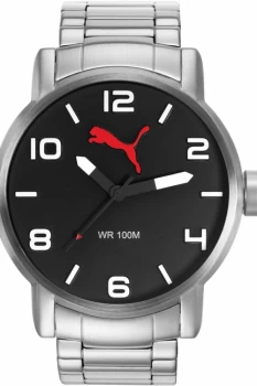 Image of Mens Puma PU10414 ALTERNATIVE ROUND - metal Black Watch PU104141006