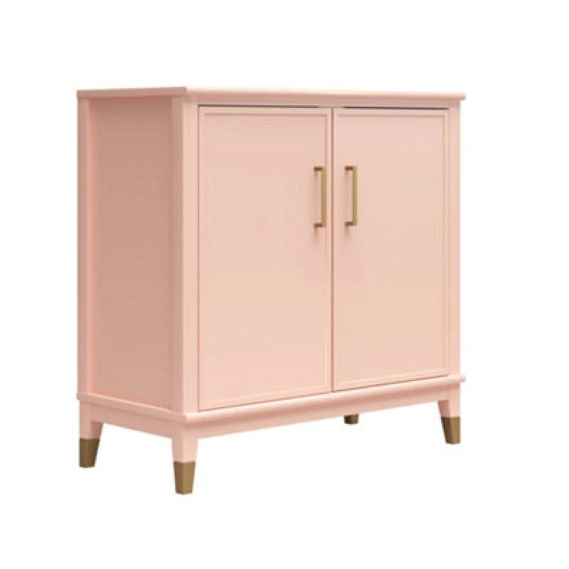 Image of Dorel Westerleigh Cabinet With 2 Doors Pale Pink