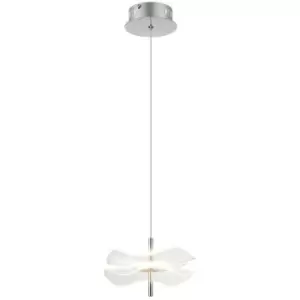 Image of Luminosa Amsterdam Ceiling Pendant, 6W LED, 4000K, 460lm, Polished Chrome