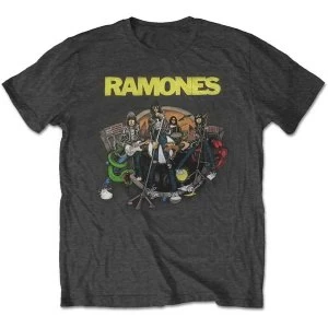 Image of Ramones - Road to Ruin Unisex Medium T-Shirt - Grey