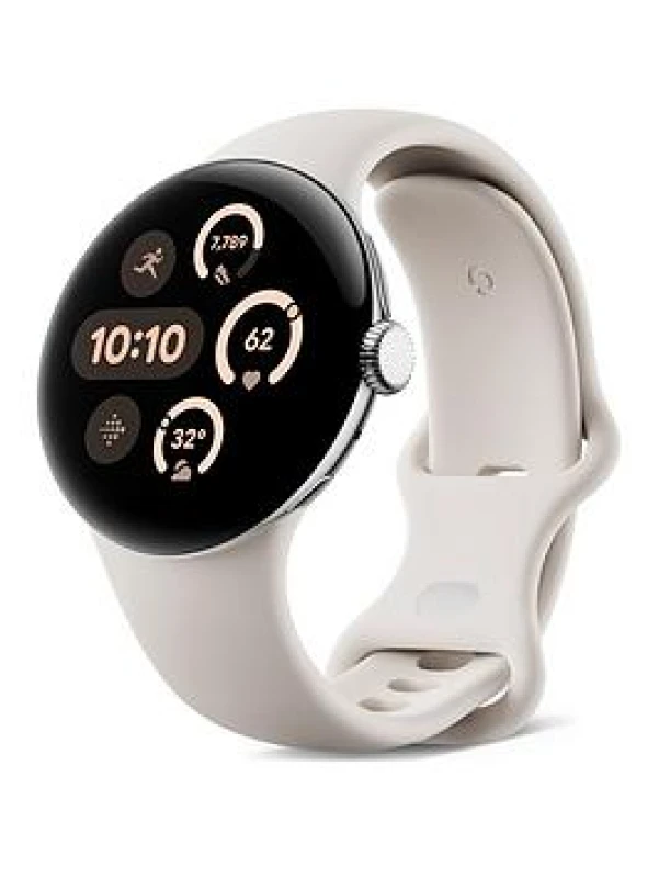 Image of Google Google Pixel Watch 3 AMOLED 41mm Digital Touch Screen 4G Silver WiFi GPS (satellite) GA05282-DE