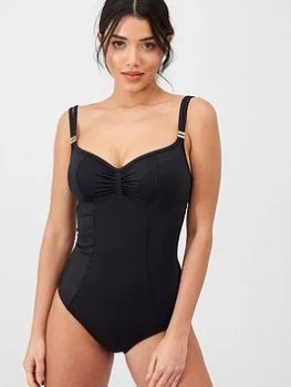 Image of Panache Anya Riva Balconnet Swimsuit - Black, Size 32E, Women