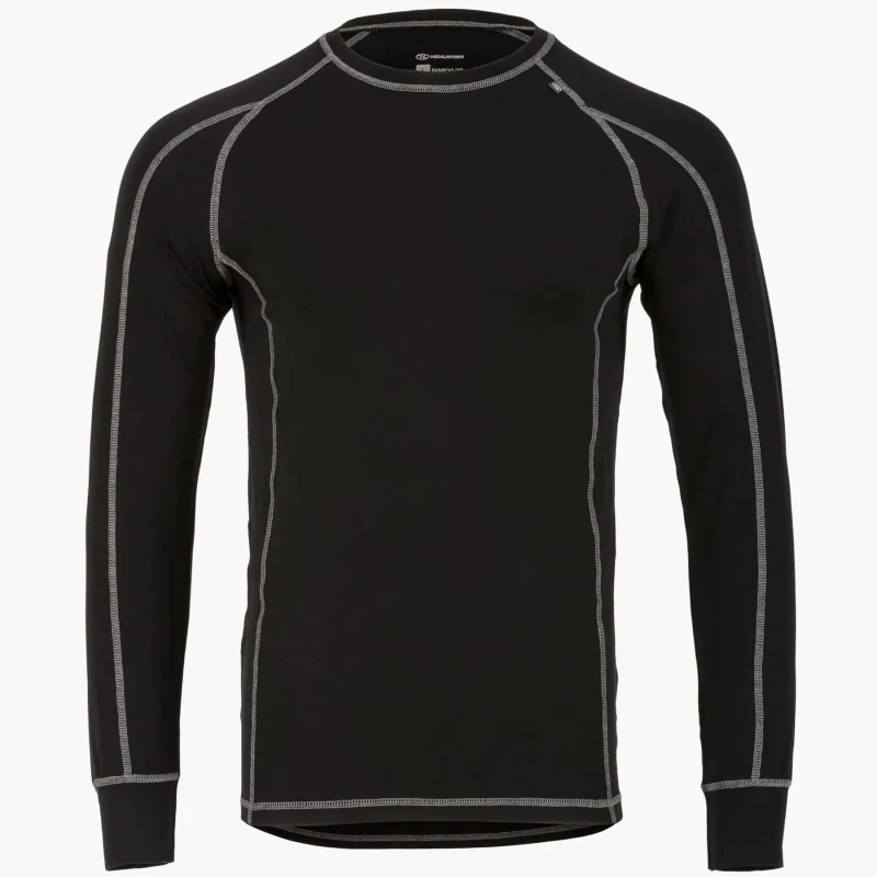 Image of Thermal shirt Highlander Bamboo 190 Noir Male M