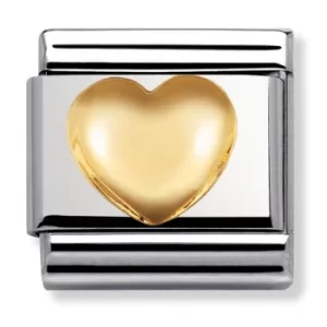 Image of Nomination CLASSIC Gold Love Raised Heart Charm 030116/01